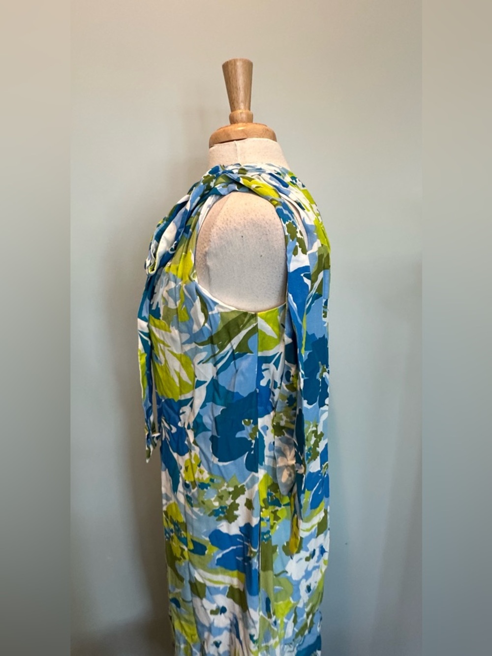 Buru x Kelly Golightly Caryatid Floral Tropical one shoulder maxi dress size M - Picture 6 of 16